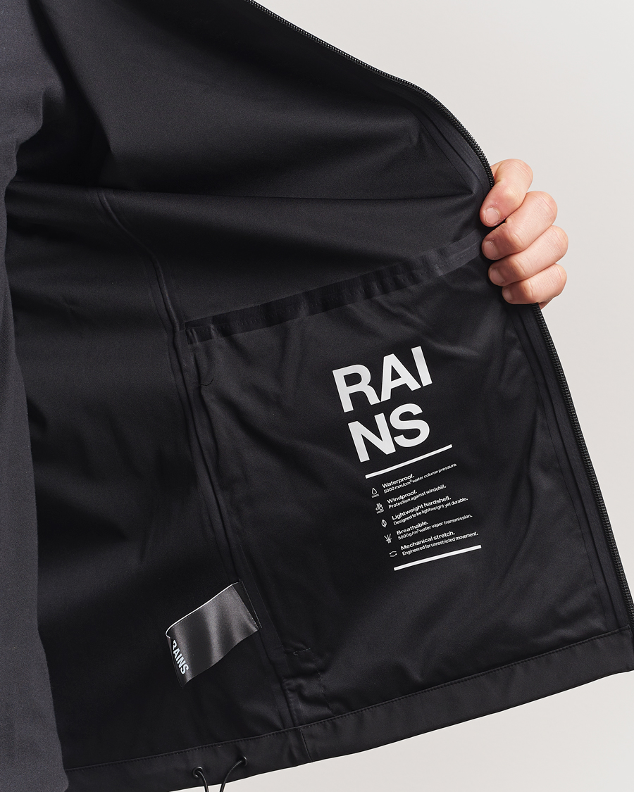 Herren | Jacken | RAINS | Suva Hooded Waterproof Jacket Black