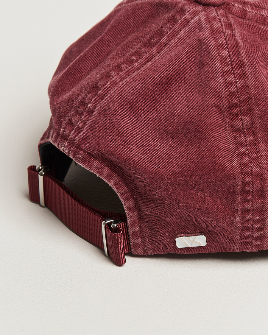 Herren | Hüte & Mützen | Varsity Headwear | Washed Cotton Baseball Cap Burgundy