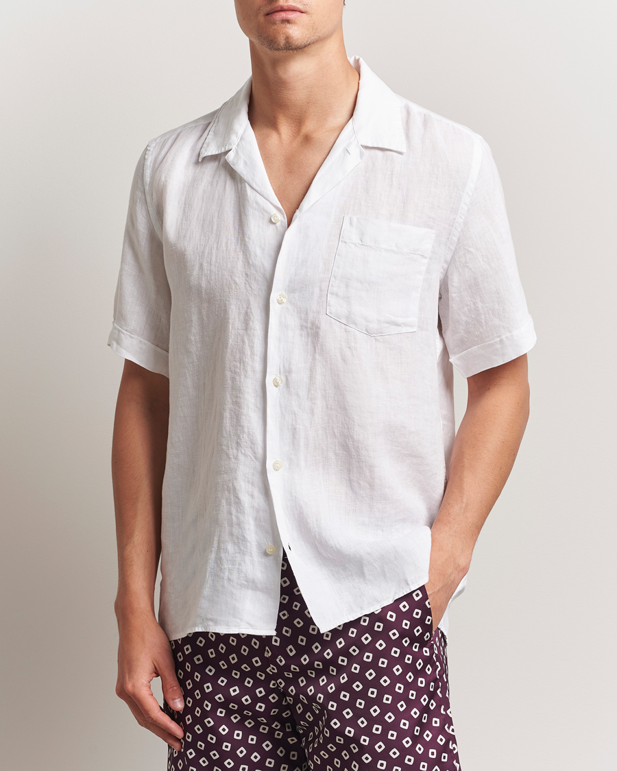 Herren | Hemden | Vilebrequin | Charli Resort Short Sleeve Shirt Blanc