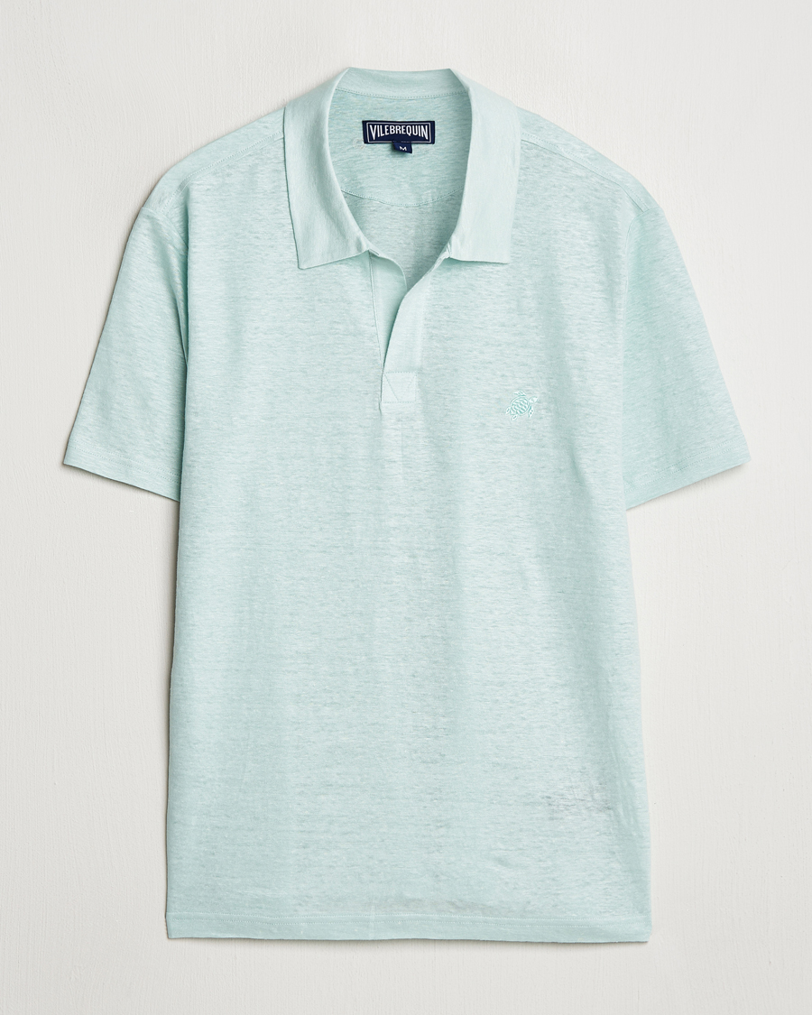 Herren | Poloshirts | Vilebrequin | Pyramid Linen Jersey Polo Pacific