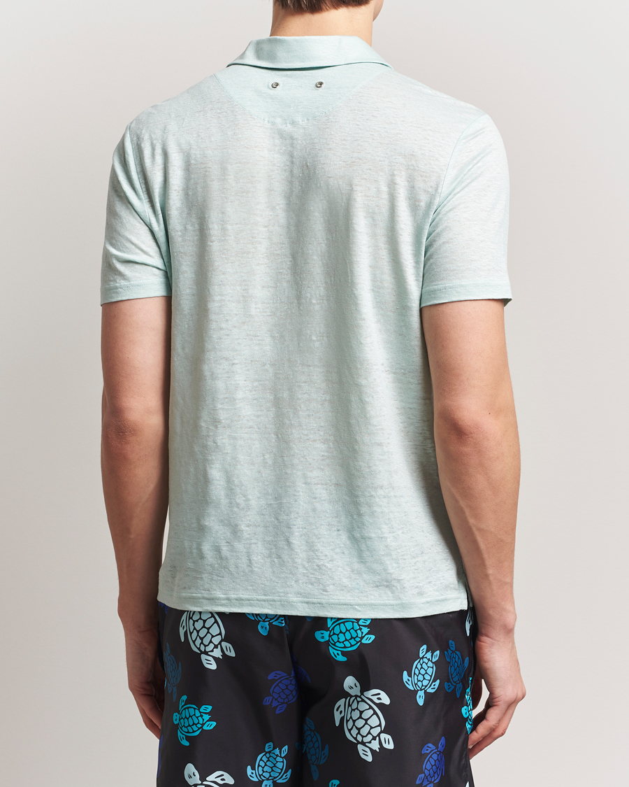 Herren | Poloshirts | Vilebrequin | Pyramid Linen Jersey Polo Pacific