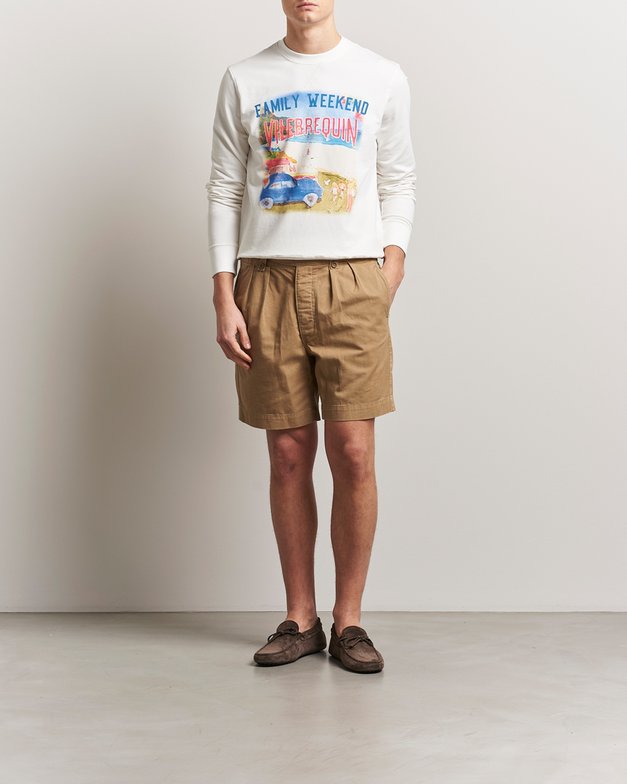 Herren | Pullover | Vilebrequin | Printed Crew Neck Sweatshirt Off White