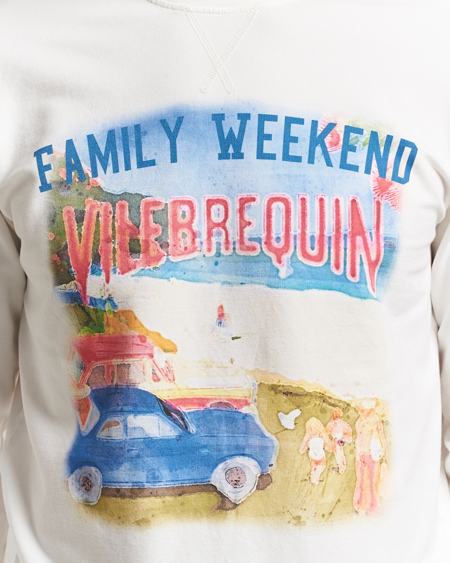 Herren | Pullover | Vilebrequin | Printed Crew Neck Sweatshirt Off White