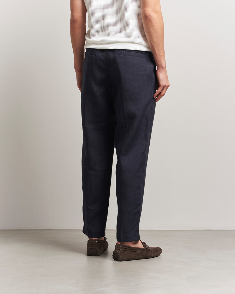 Herren | Hosen | Orlebar Brown | Alex Linen Trousers Night Iris