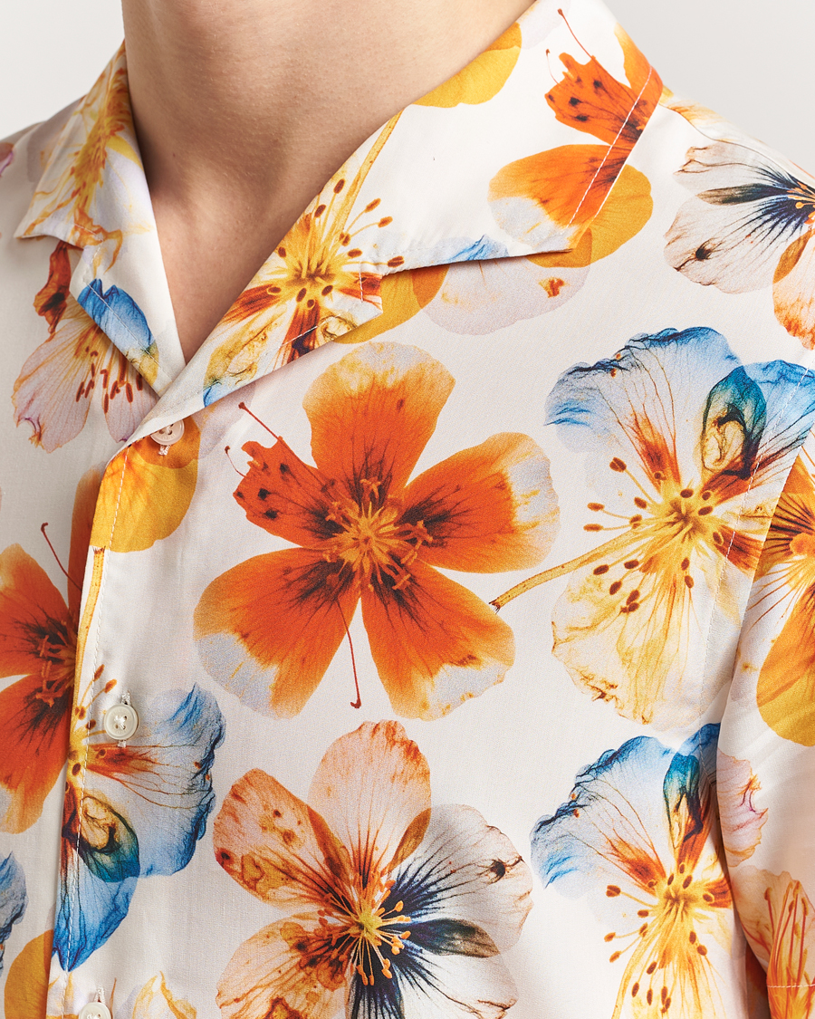 Herren | Hemden | Orlebar Brown | Hibbert Oshibana Printed Shirt White Sand
