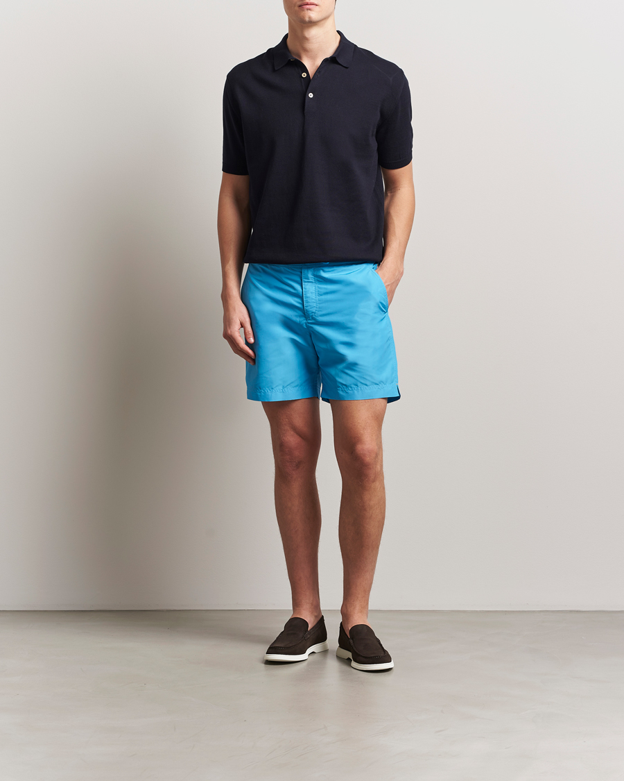 Herren | Badehosen | Orlebar Brown | Bulldog Drawcord Swimshorts California Blue