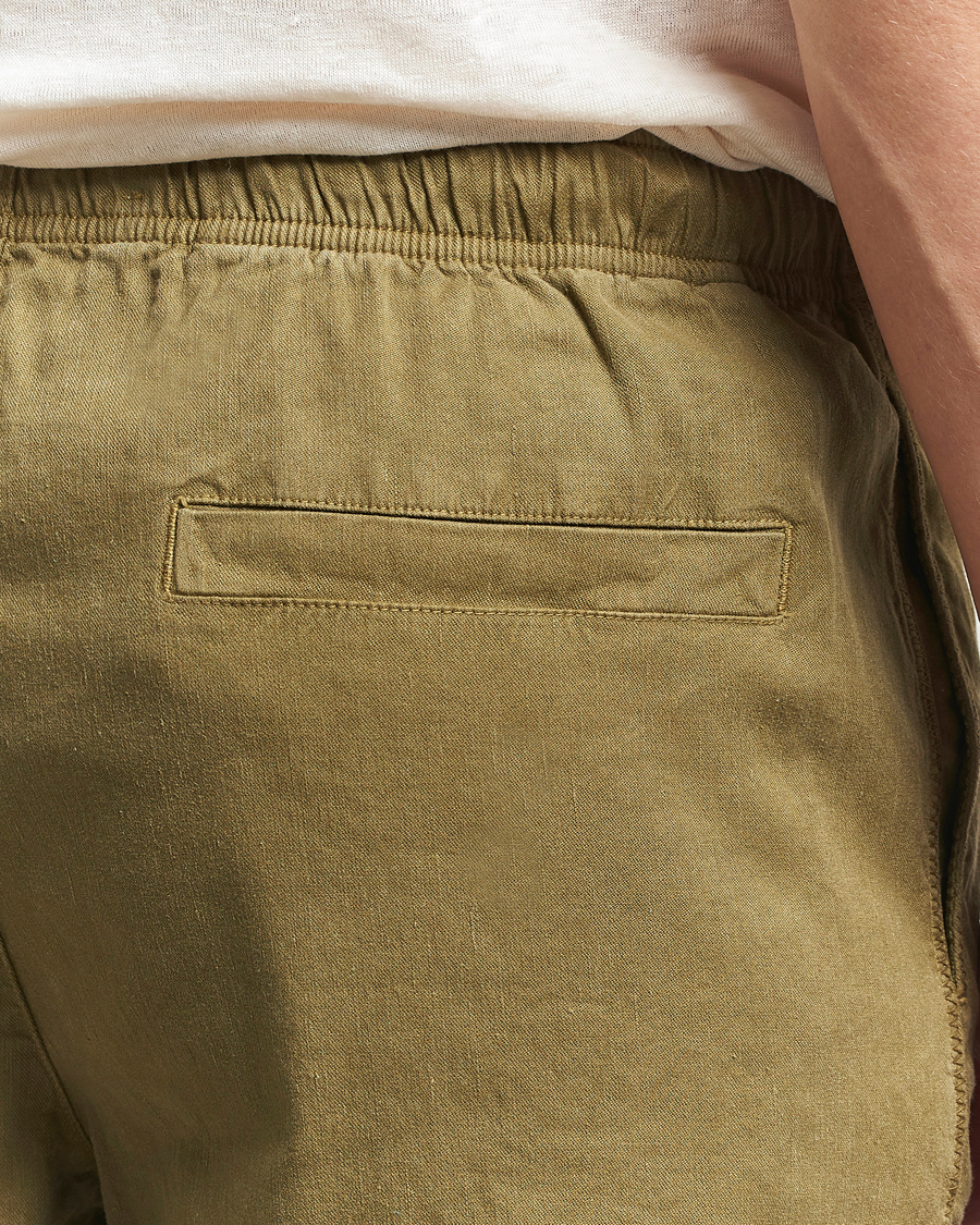 Herren | Hosen | Orlebar Brown | Alex Garment Dyed Linen Pants Agave Green