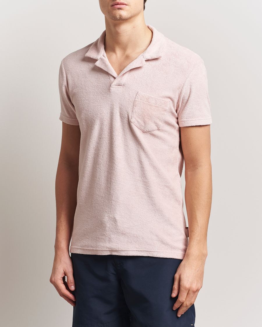 Herren | Poloshirts | Orlebar Brown | Terry Polo Pink Sand