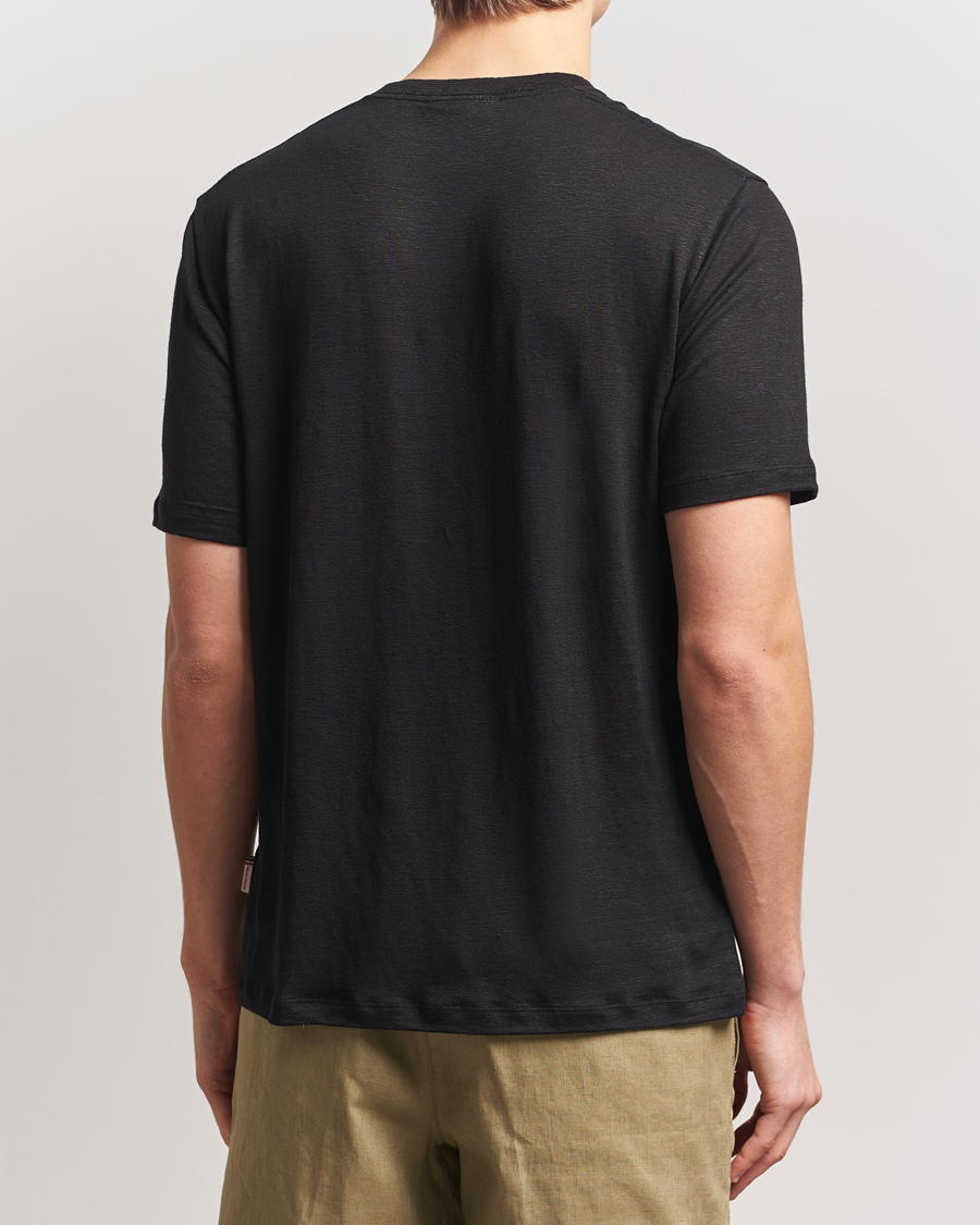 Herren | T-Shirts | Orlebar Brown | Standard Linen T-Shirt Black