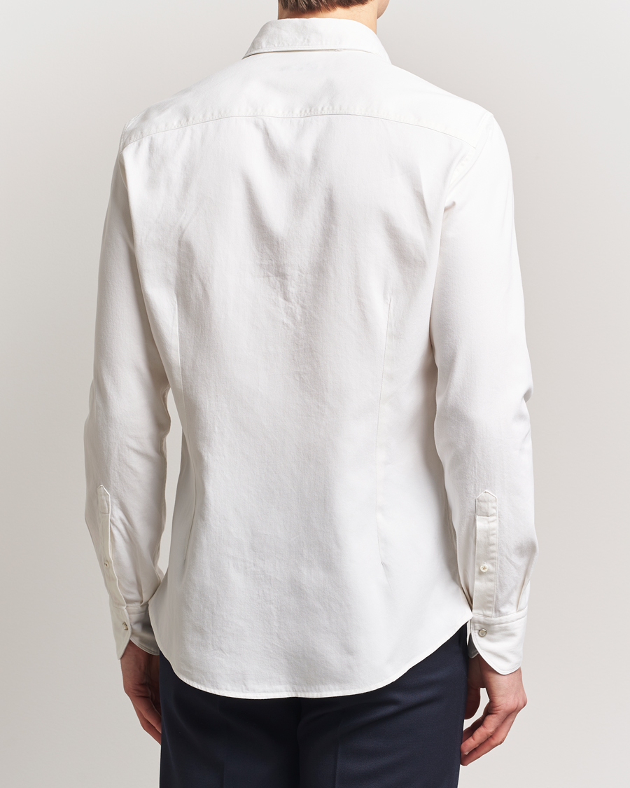 Herren | Hemden | Stenströms | Slimline Double Pocket Shirt White