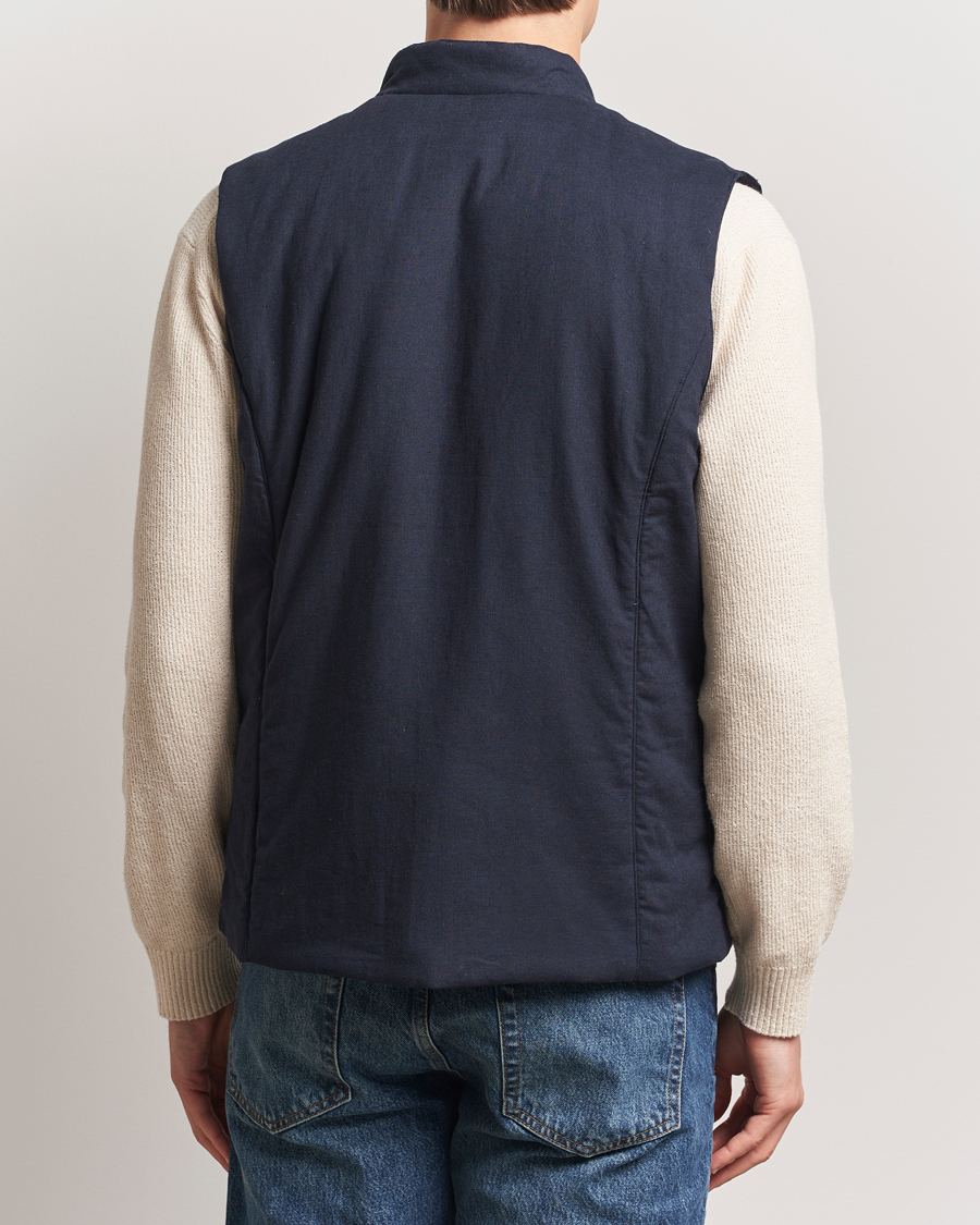 Herren | Jacken | Stenströms | Linen/Alcantar Vest Navy