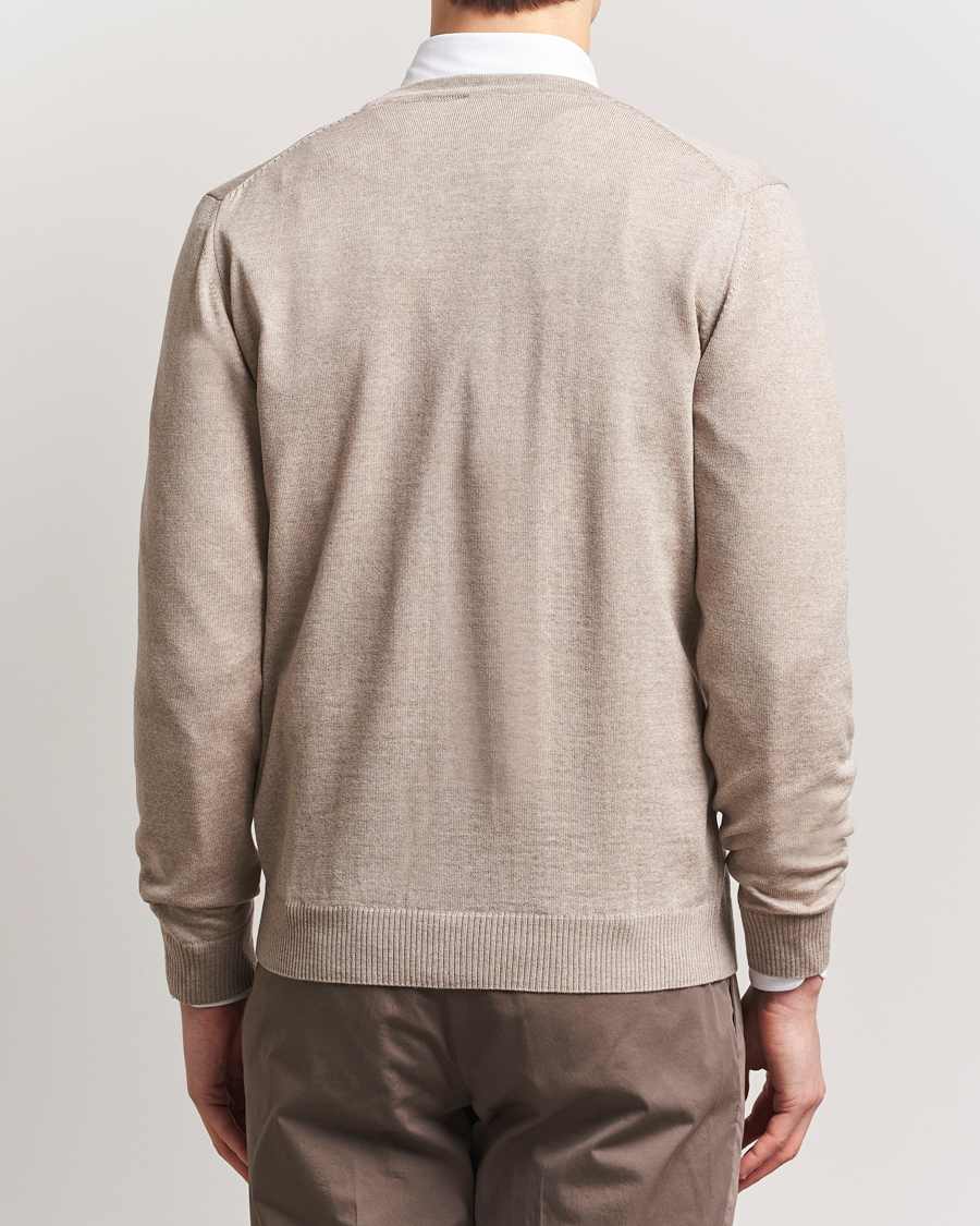 Herren | Pullover | Stenströms | Merino Cardigan Beige