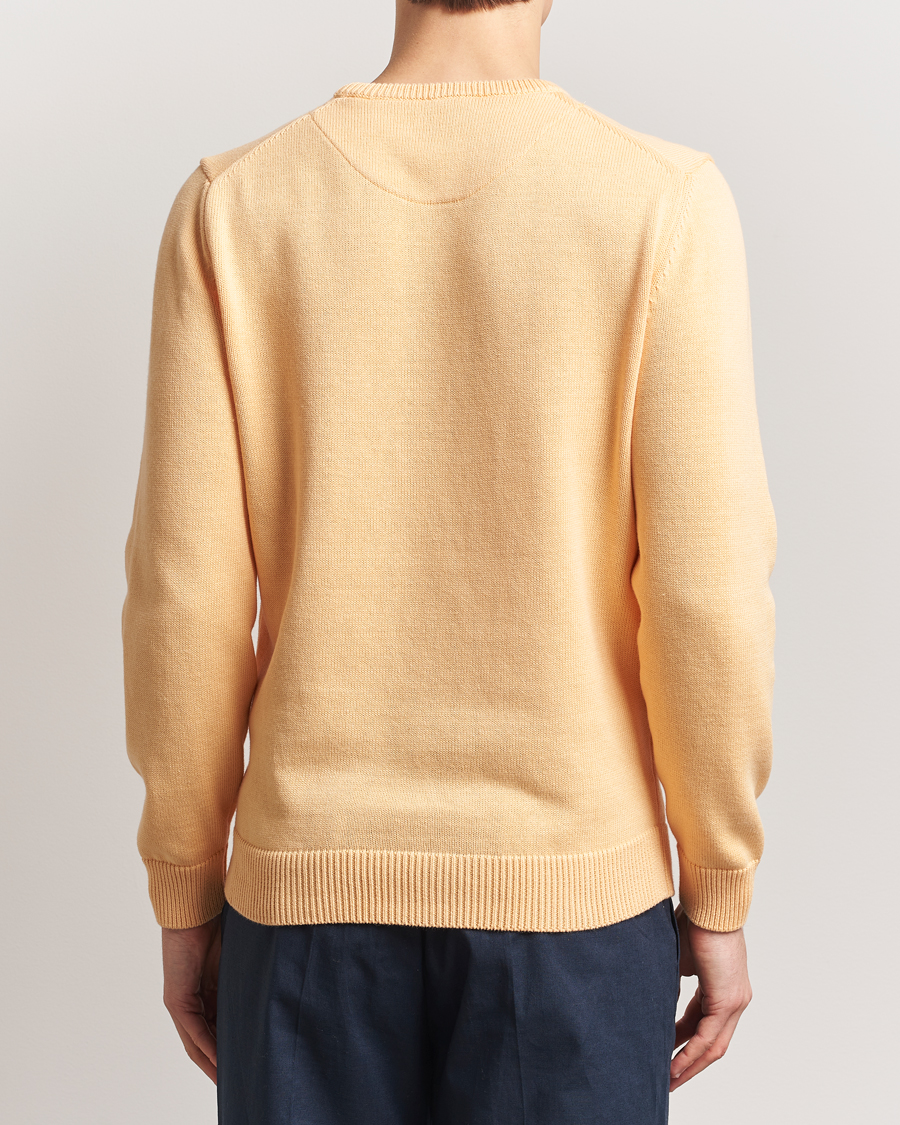 Herren | Pullover | Stenströms | Organic Cotton Knitted Sweater Orange