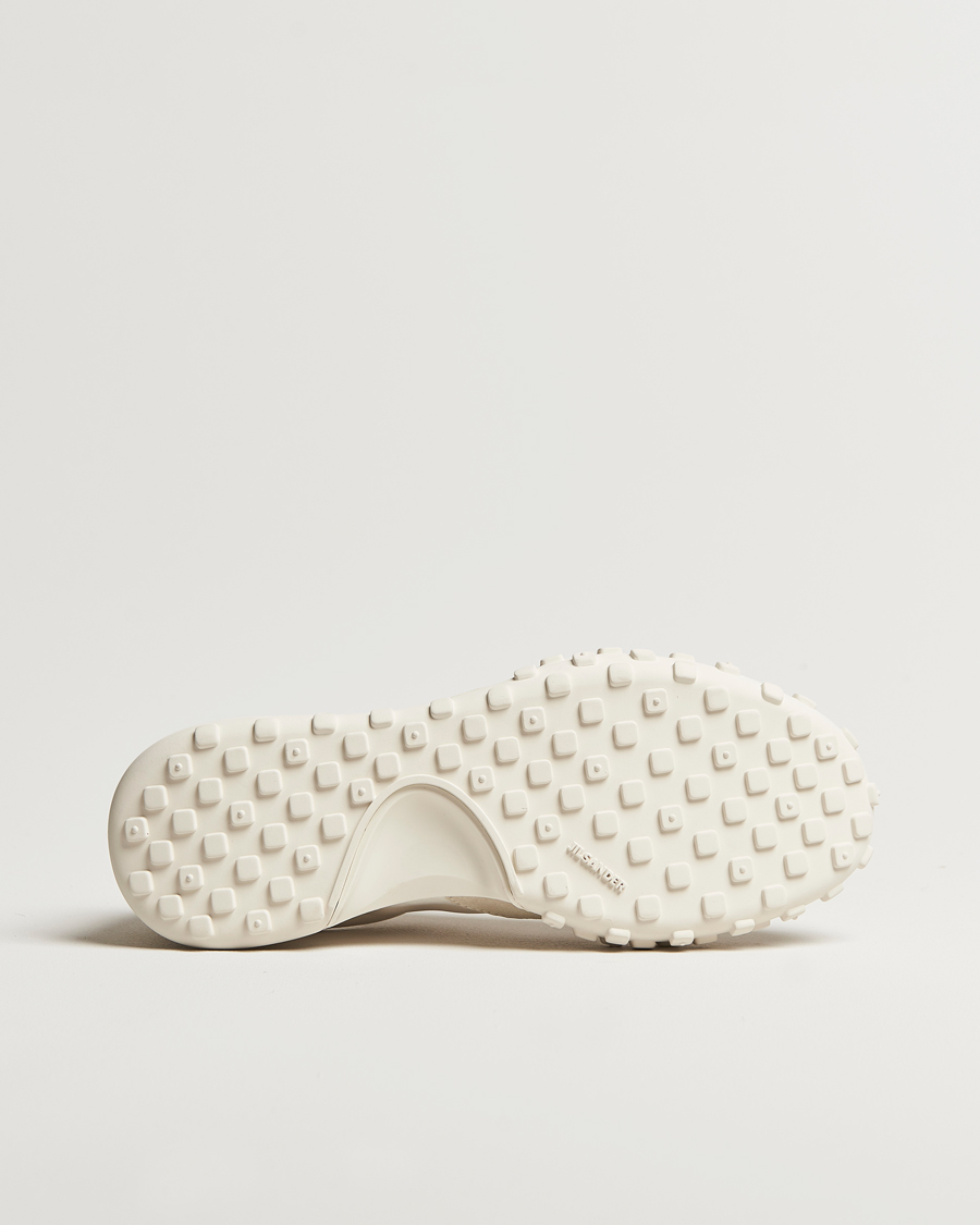 Herren | Jil Sander Nylon/Suede Running Sneaker Off White | Jil Sander | Nylon/Suede Running Sneaker Off White