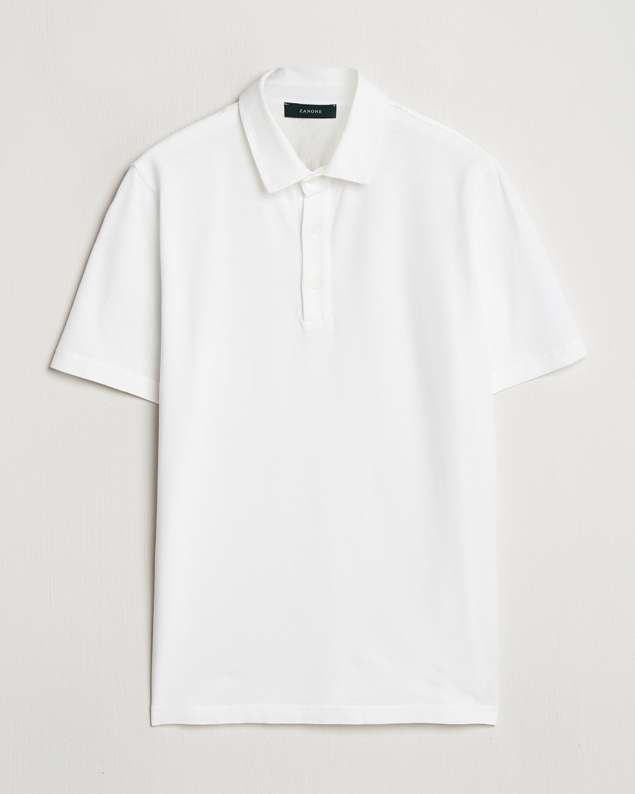 Herren | Poloshirts | Zanone | Soft Cotton Piquet Polo White