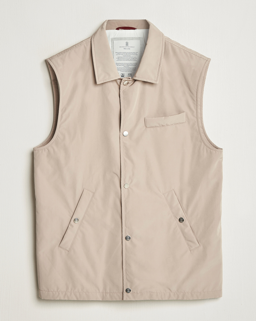 Herren | Jacken | Brunello Cucinelli | Padded Nylon Gilet Beige