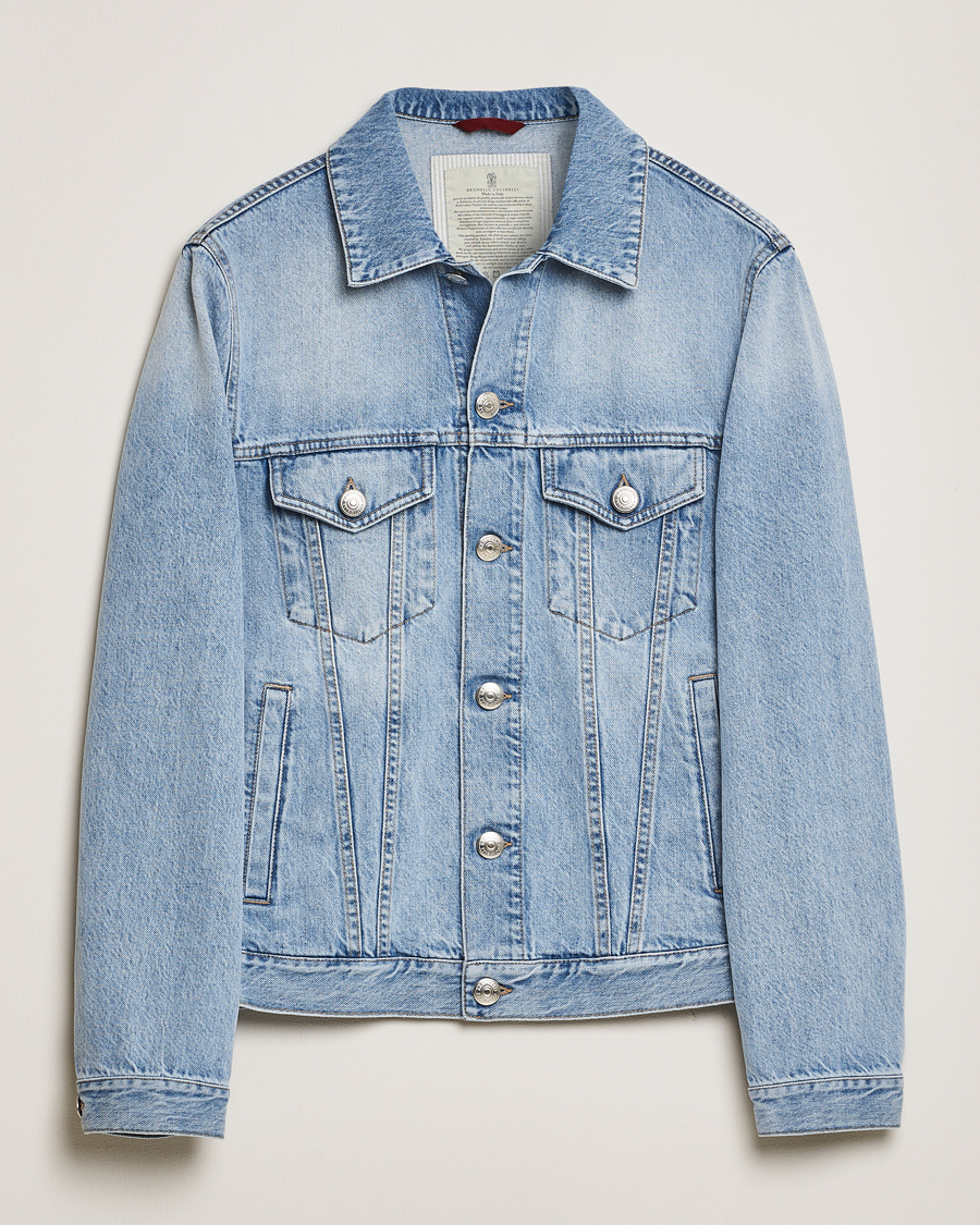 Herren | Jacken | Brunello Cucinelli | Denim Jacket Light Blue