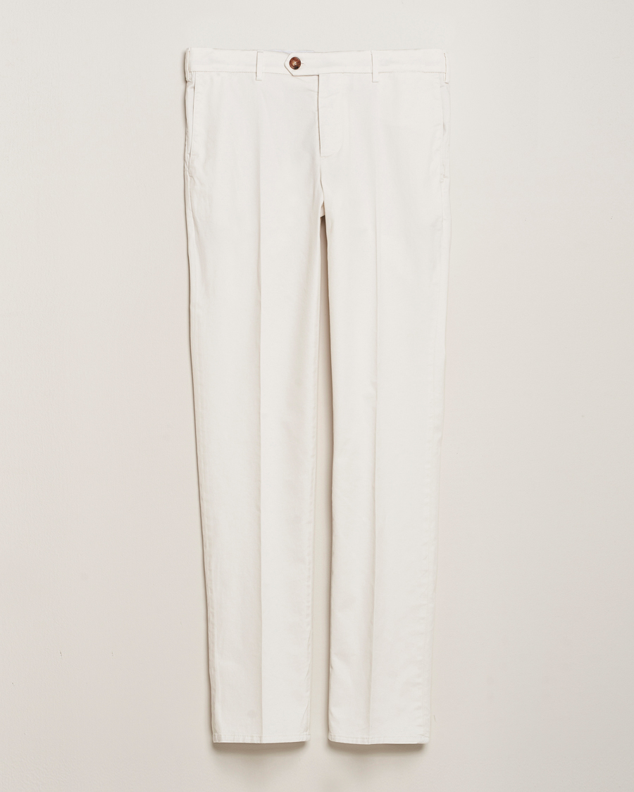 Herren | Hosen | Brunello Cucinelli | Slim Fit Chinos Off White