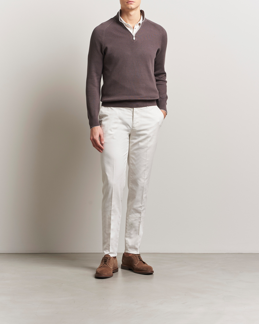 Herren | Hosen | Brunello Cucinelli | Slim Fit Chinos Off White