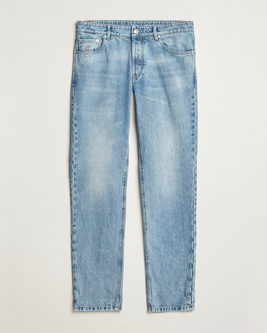 Herren | Jeans | Brunello Cucinelli | Traditional Fit Jeans Light Denim