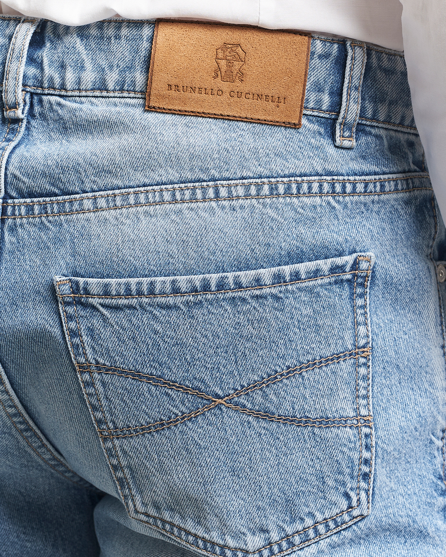 Herren | Jeans | Brunello Cucinelli | Traditional Fit Jeans Light Denim