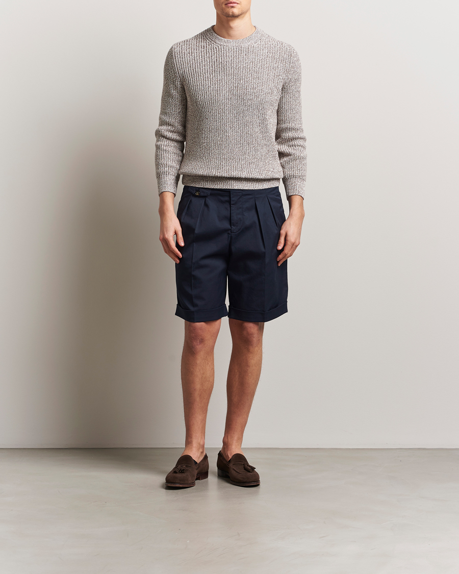 Herren | Shorts | Brunello Cucinelli | Cotton Chino Shorts Navy