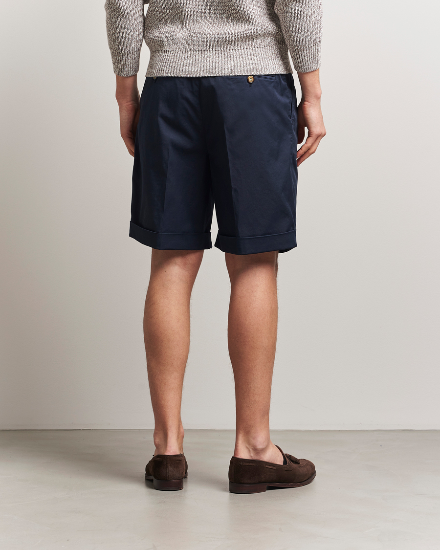 Herren | Shorts | Brunello Cucinelli | Cotton Chino Shorts Navy