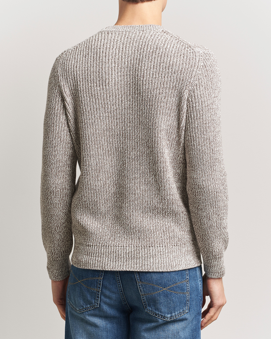 Herren | Pullover | Brunello Cucinelli | Melange Rib Sweater Beige