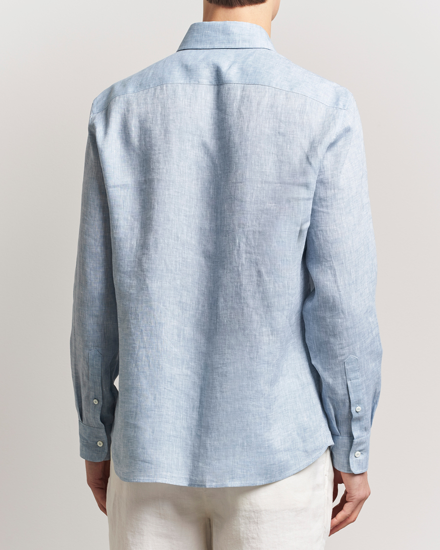 Herren | Hemden | Brunello Cucinelli | Easy Fit Linen Shirt Light Blue