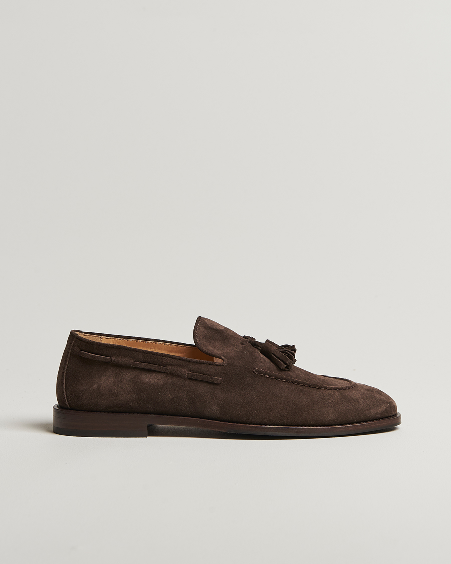 Herren | Brunello Cucinelli Tassel Loafer Dark Brown Suede | Brunello Cucinelli | Tassel Loafer Dark Brown Suede