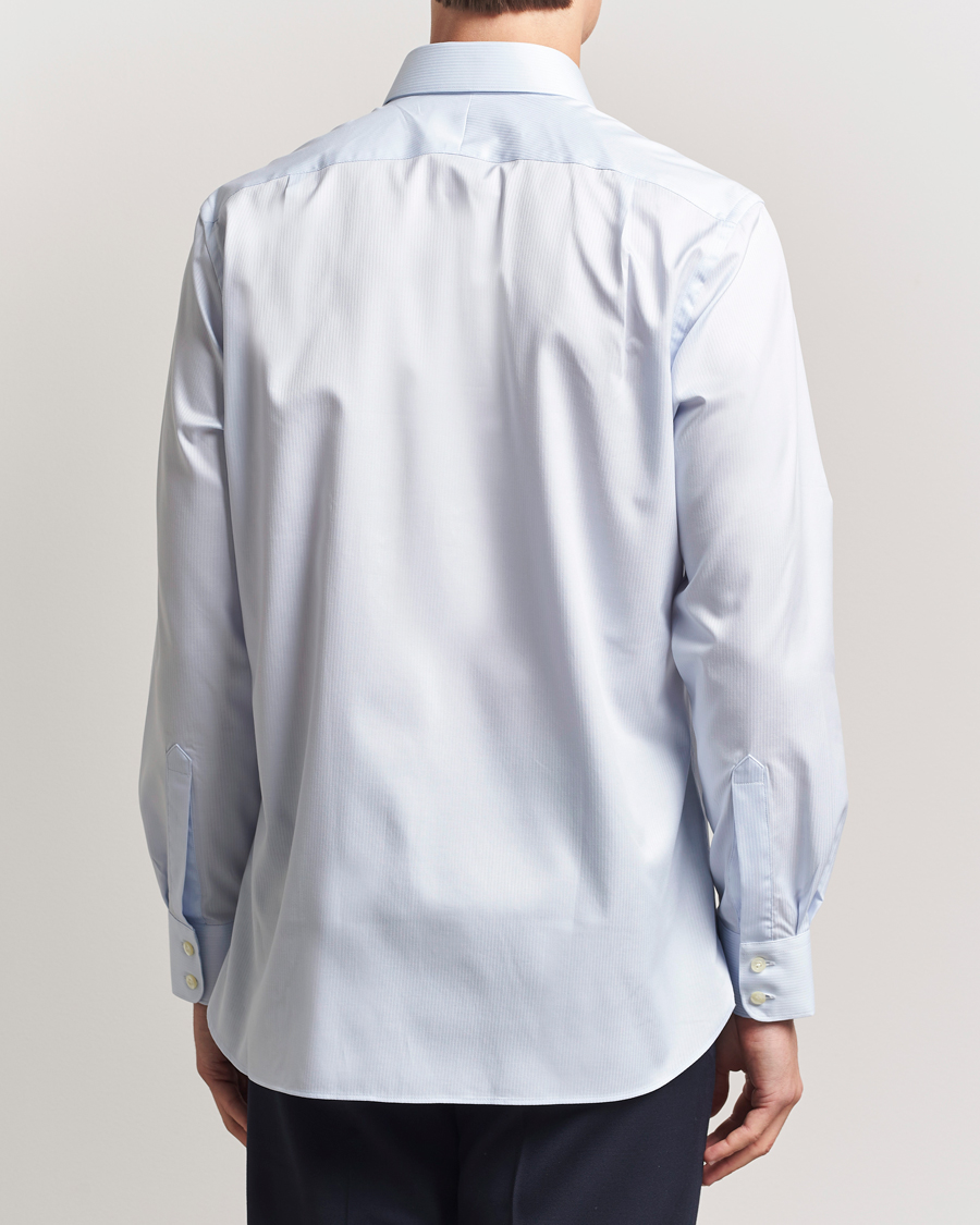 Herren | Hemden | Charles Tyrwhitt | Egyptian Cotton Weave Stripe Shirt Ice Blue