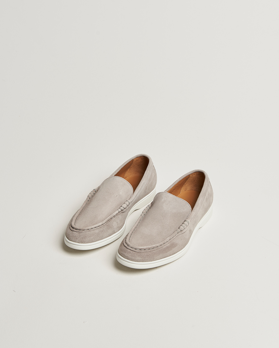 Herren | Loafer | Charles Tyrwhitt | Suede Slip On Loafers Light Grey