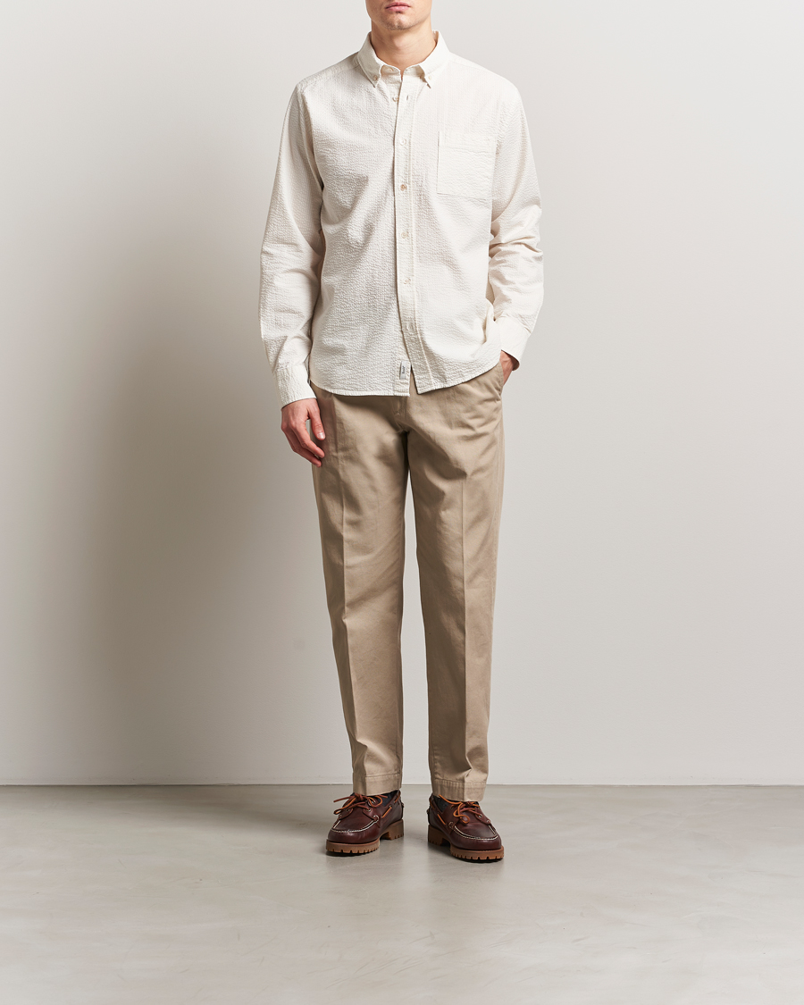 Herren | Hemden | Forét | Hornet Seersucker Shirt Cloud