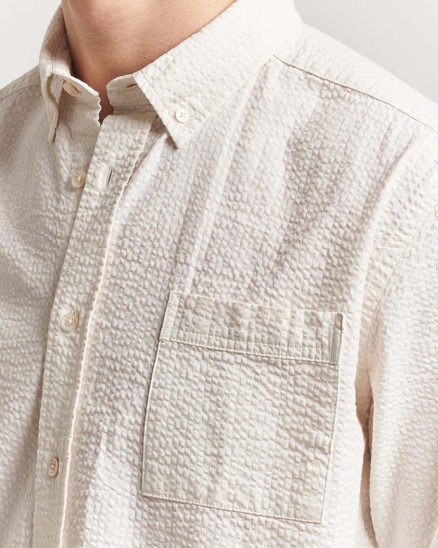 Herren | Hemden | Forét | Hornet Seersucker Shirt Cloud