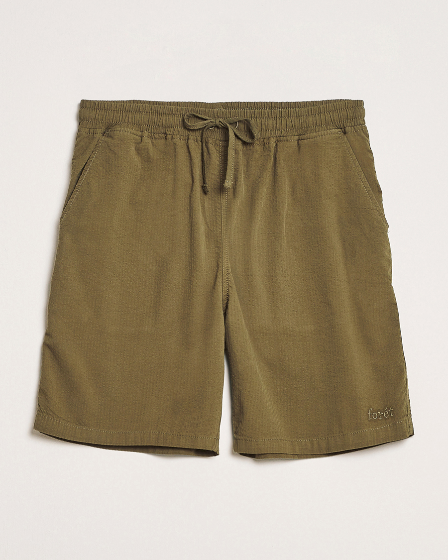 Herren | Shorts | Forét | Hush Seersucker Shorts Army
