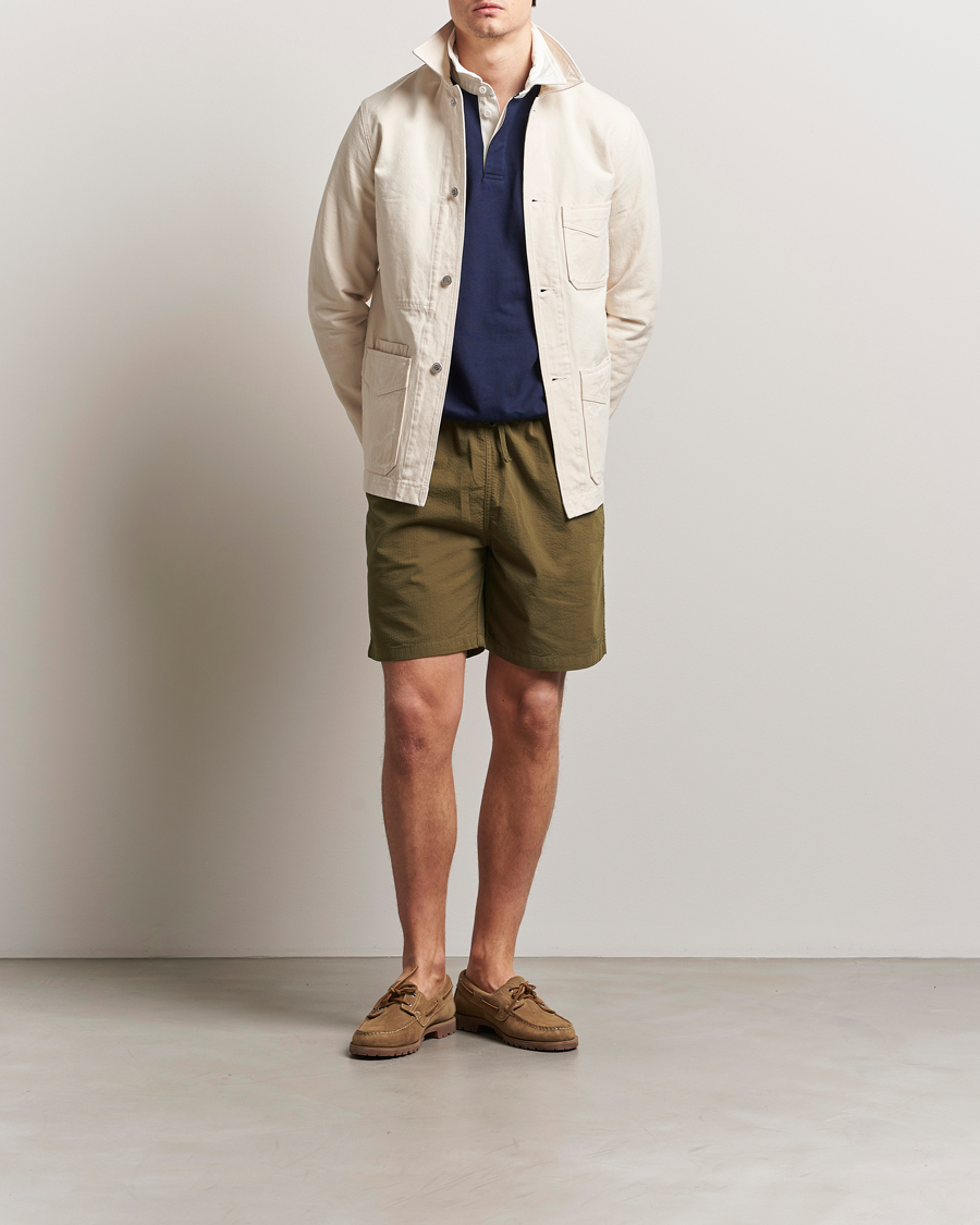 Herren | Shorts | Forét | Hush Seersucker Shorts Army