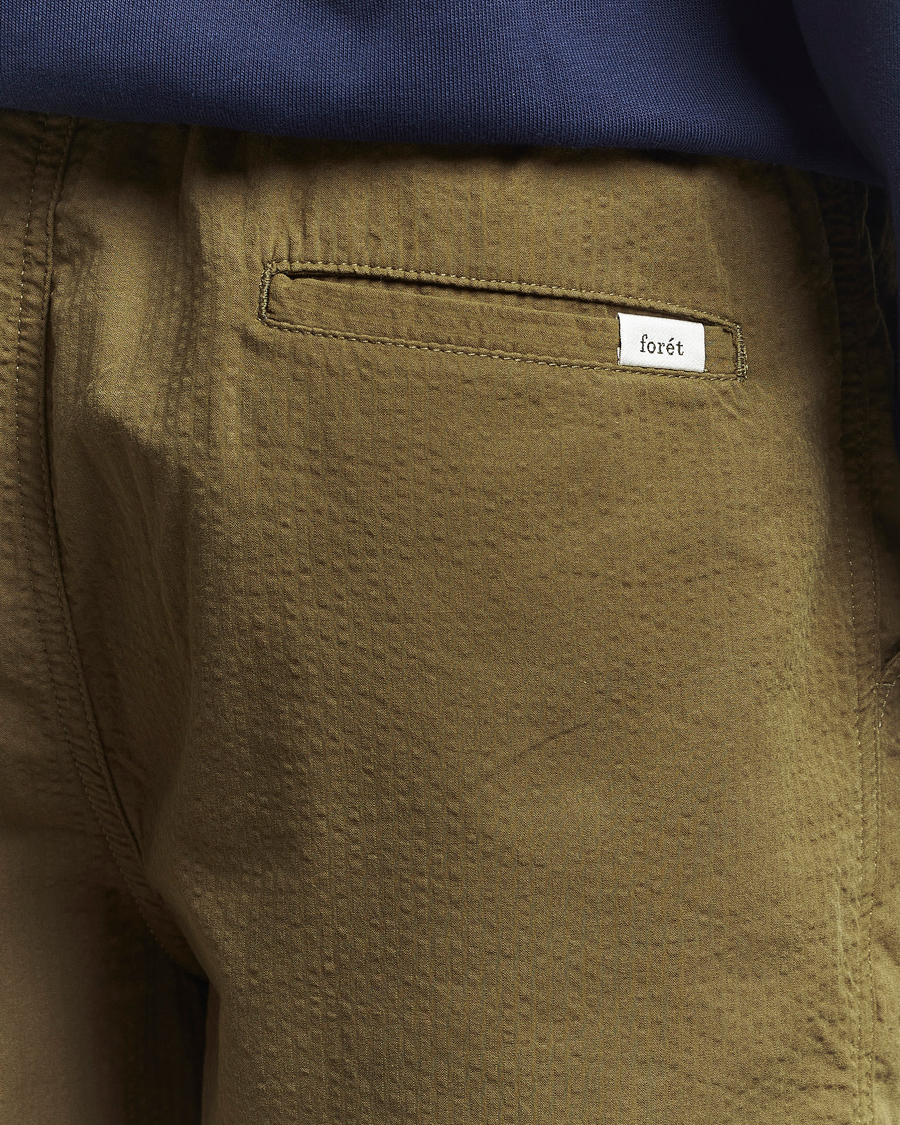 Herren | Shorts | Forét | Hush Seersucker Shorts Army