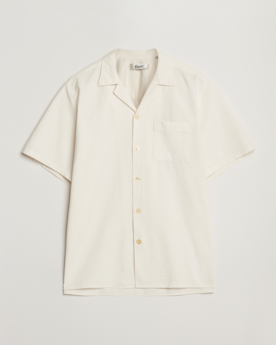 Herren | Hemden | Forét | Hush Short Sleeve Seersucker Shirt Cloud