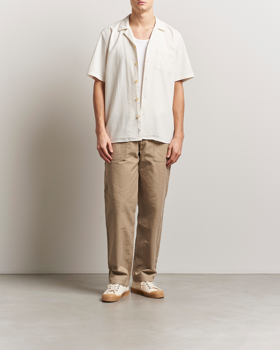 Herren | Hemden | Forét | Hush Short Sleeve Seersucker Shirt Cloud