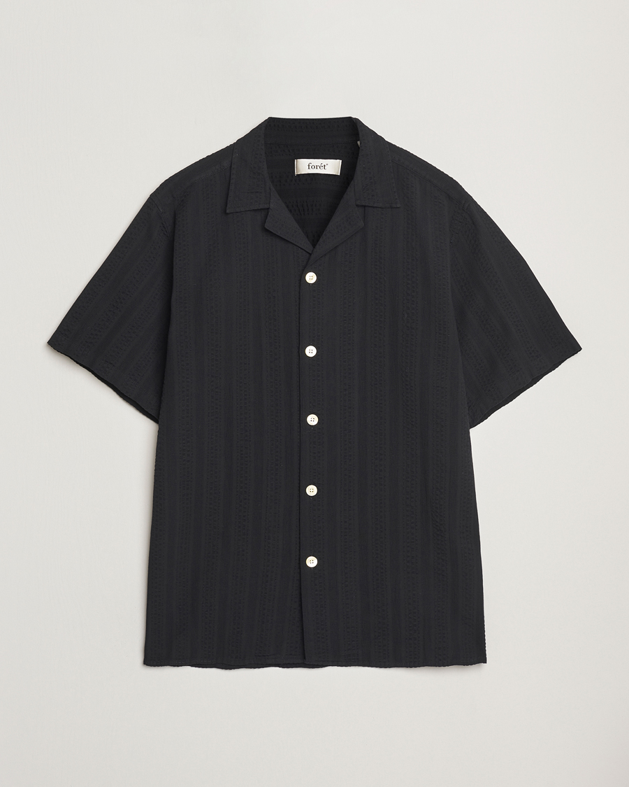 Herren | Hemden | Forét | Peer Short Sleeve Shirt Black
