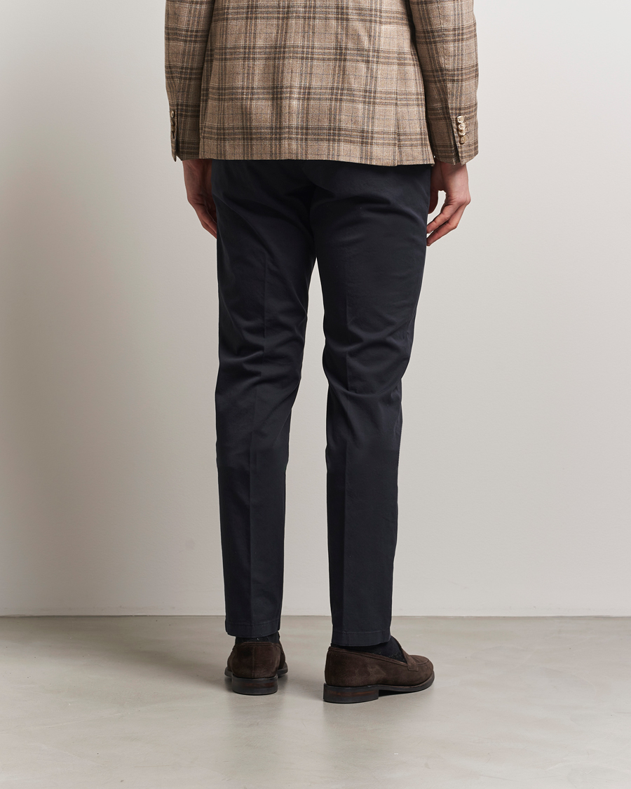 Herren | Hosen | Canali | Slim Fit Cotton Stretch Chinos Navy