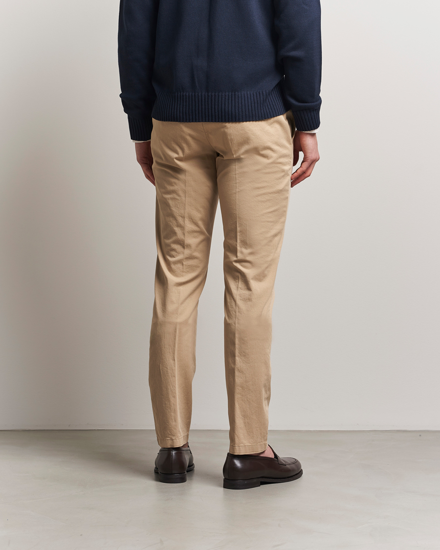 Herren | Hosen | Canali | Slim Fit Cotton Stretch Chinos Beige