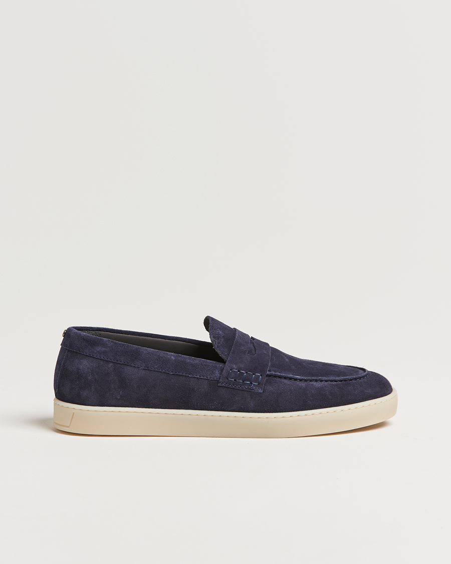 Herren | Canali Summer Loafers Navy | Canali | Summer Loafers Navy
