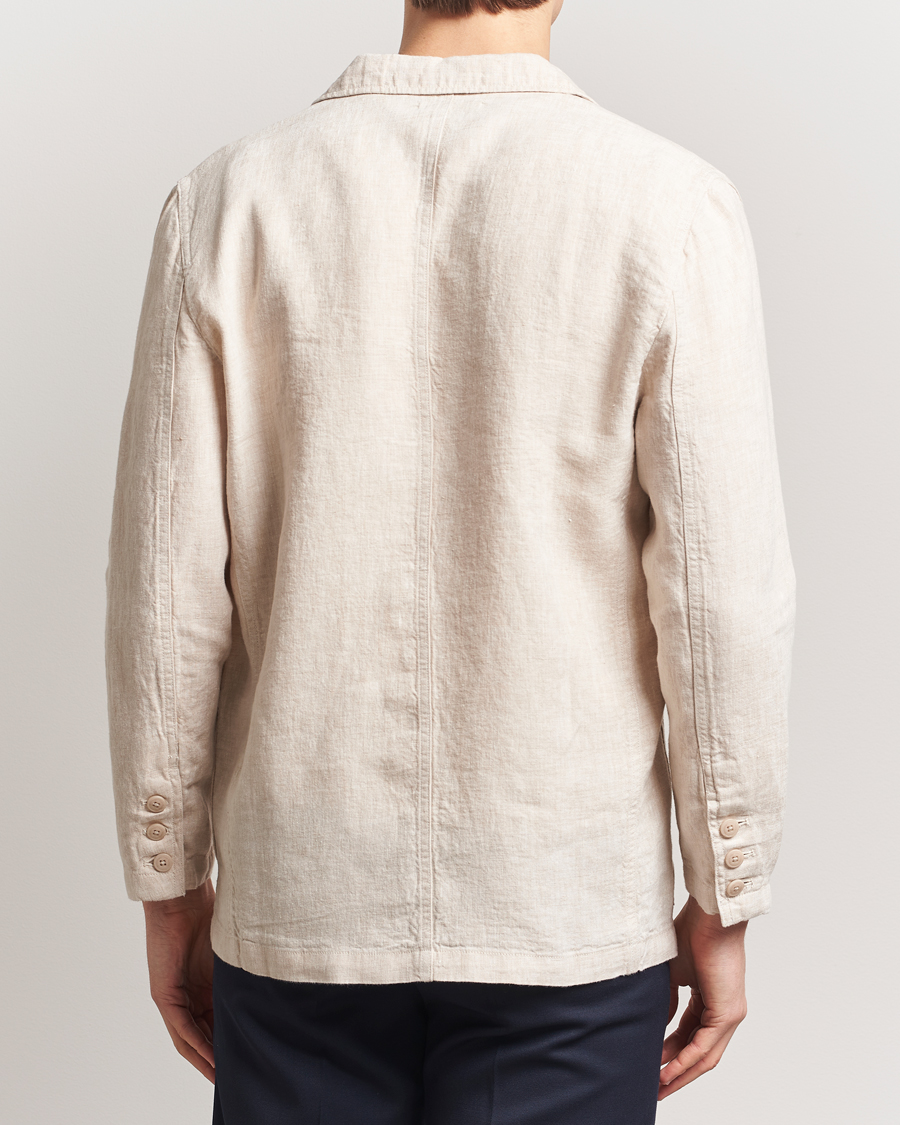 Herren | Sakkos | KnowledgeCotton Apparel | Linen Blazer Light Feather Grey