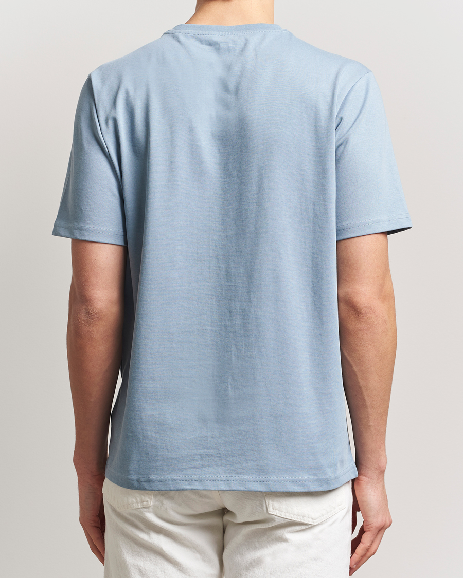 Herren | T-Shirts | KnowledgeCotton Apparel | Loake Badge T-Shirt Ashley Blue