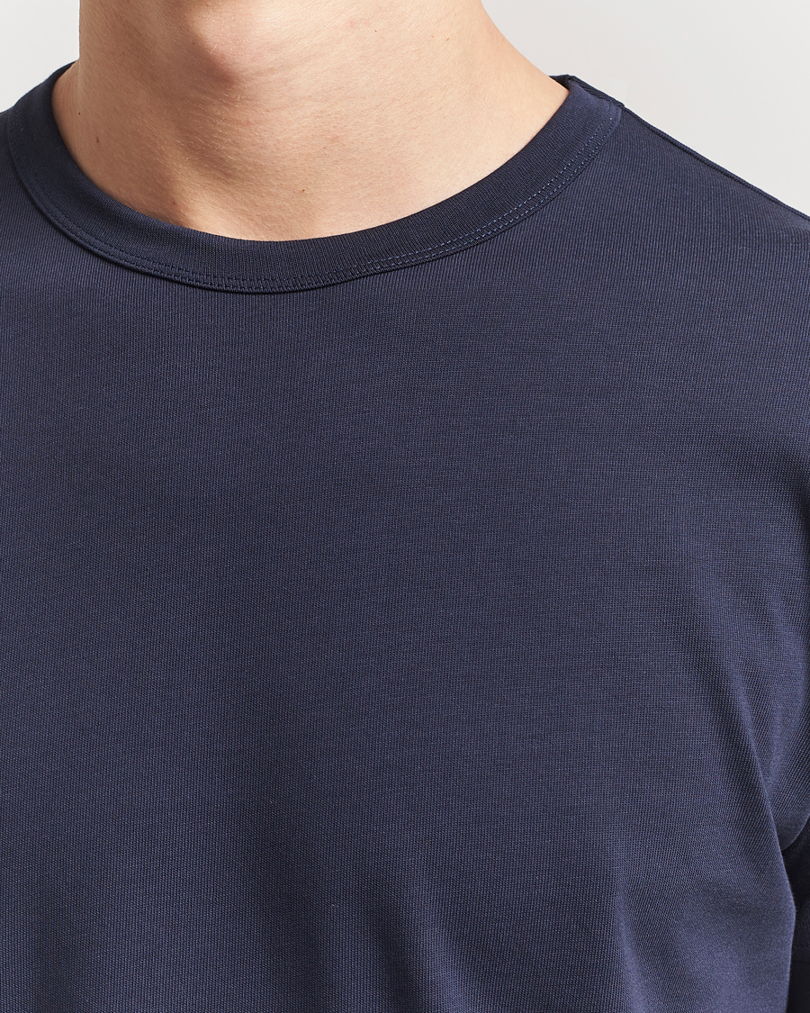 Herren | T-Shirts | Sunspel | Single Jersey Supima Cotton T-Shirt Navy