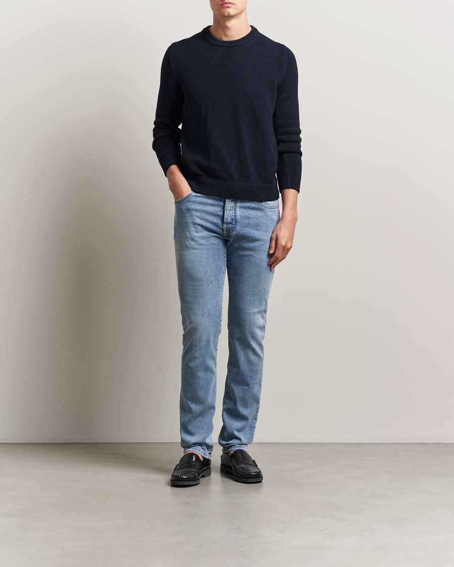 Herren | Jeans | Jacob Cohën | Bard Slim Fit Stretch Jeans Light Vintage Blue