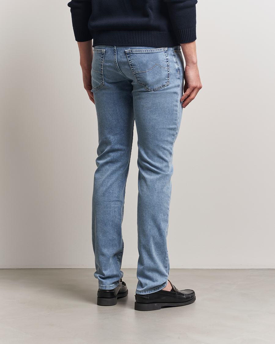 Herren | Jeans | Jacob Cohën | Bard Slim Fit Stretch Jeans Light Vintage Blue