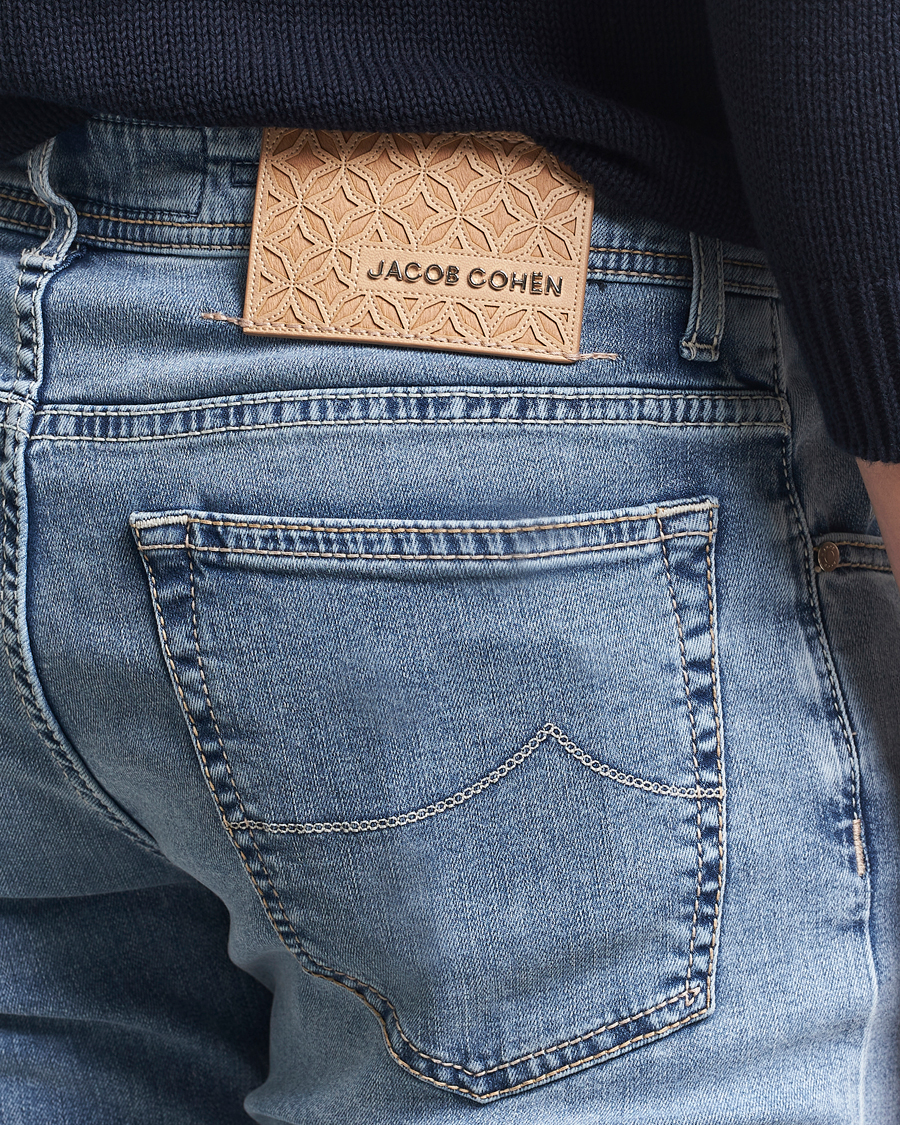 Herren | Jeans | Jacob Cohën | Bard Slim Fit Stretch Jeans Light Vintage Blue