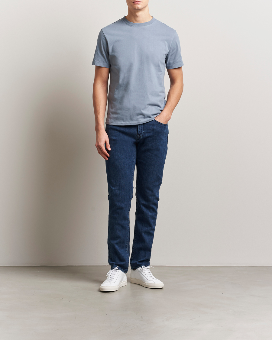 Herren | T-Shirts | FRAME | Logo T-Shirt Smoky Blue